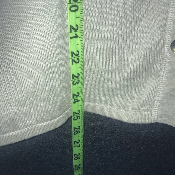 J.Jill 100% Cotton Shell Button Front Short Knit Green Cardigan Size Small Light - Picture 8 of 8